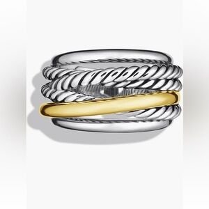 DAVID YURMAN crossover ring sz 7